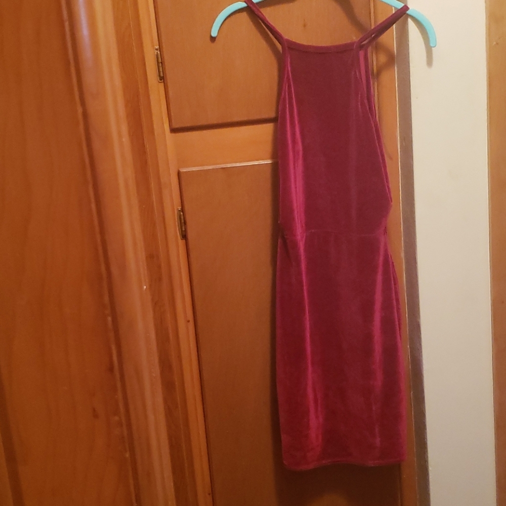 Velvet mini dress